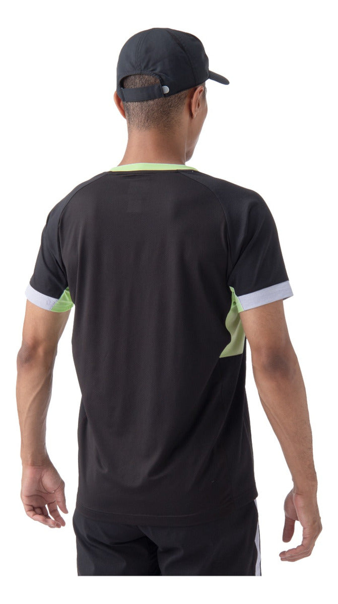 Playera Yonex Mens Crew Neck Black Mediana