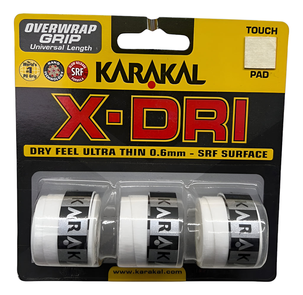 Grip Karakal X-dri Overgrips C/3 Blanco