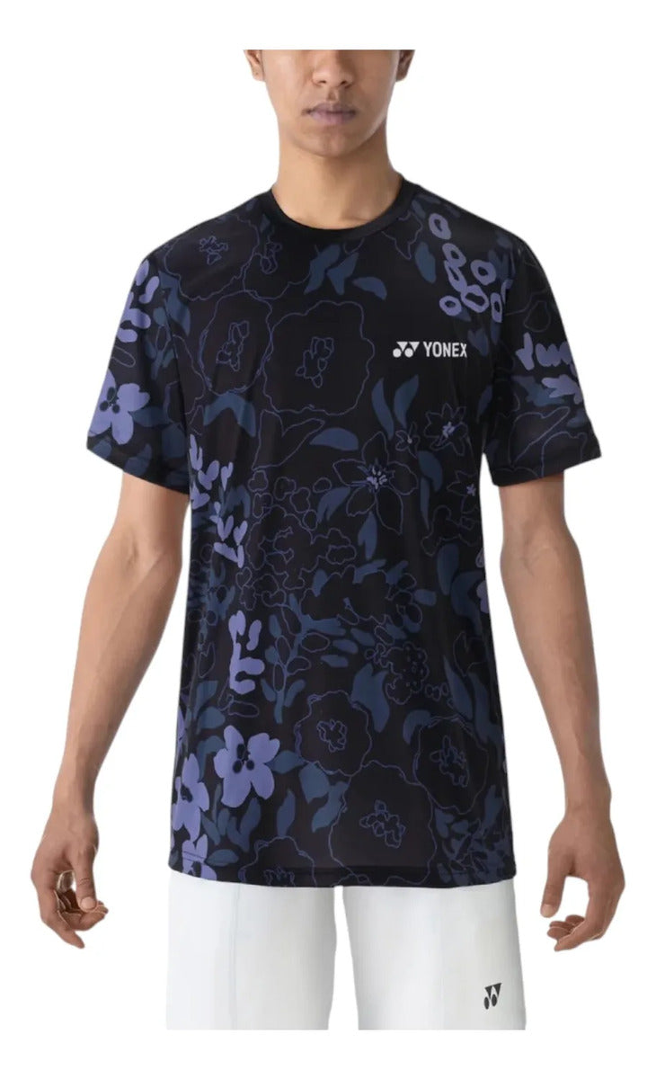 Playera Yonex 16621ex Negra Tenis Padel Badminton