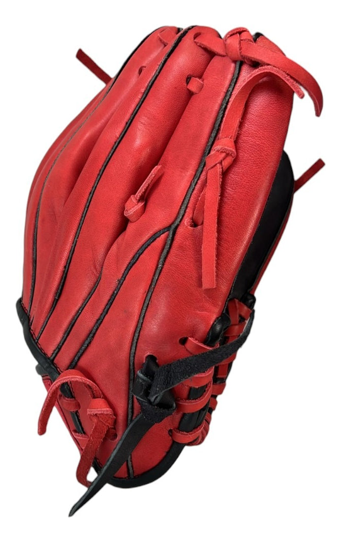 Guante De Beisbol Zurdo Radach Pro 11.5in Rojo / Negro