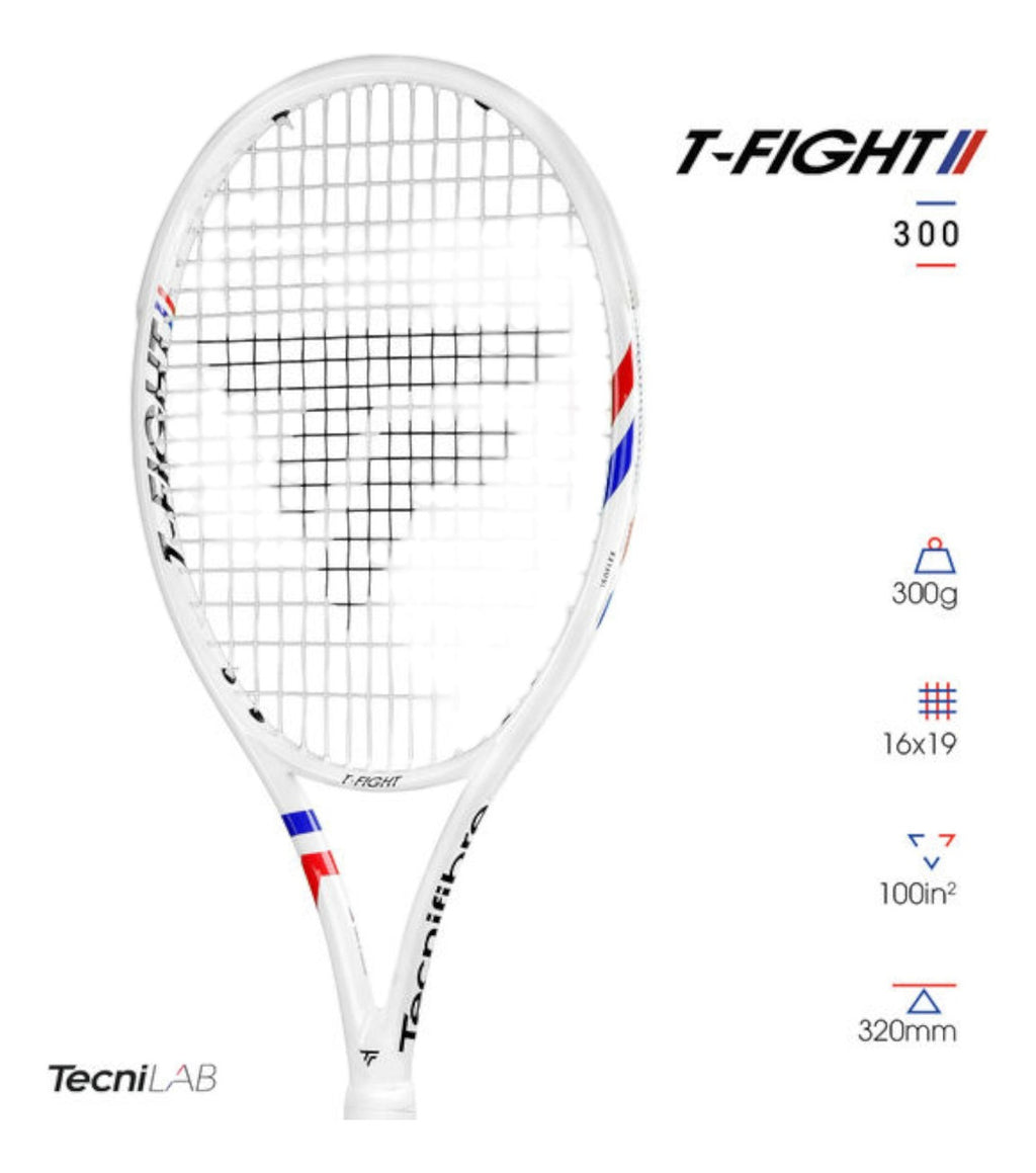 Raqueta De Tenis Tecnifibre T-fight 300g 4 1/4