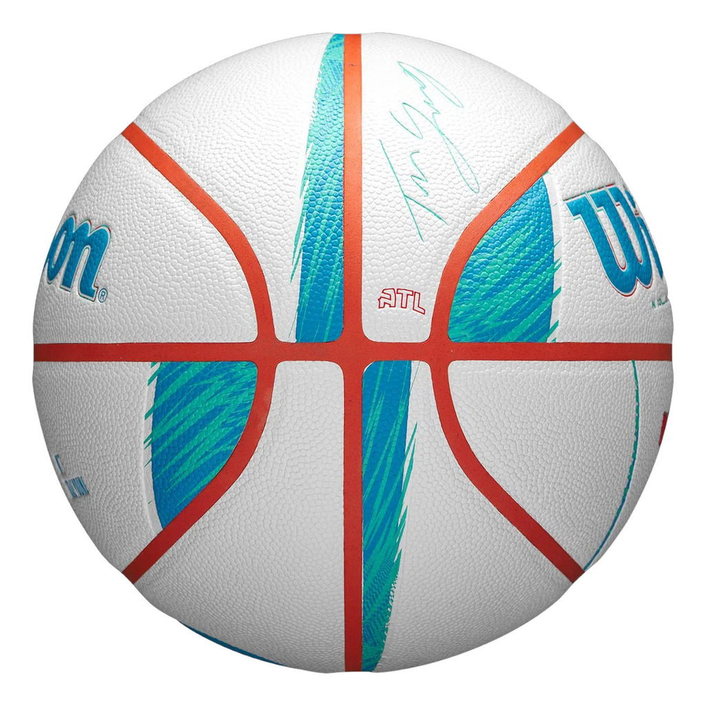 Balón De Basquetbol Wilson X Trae Young No. 7 Blanco