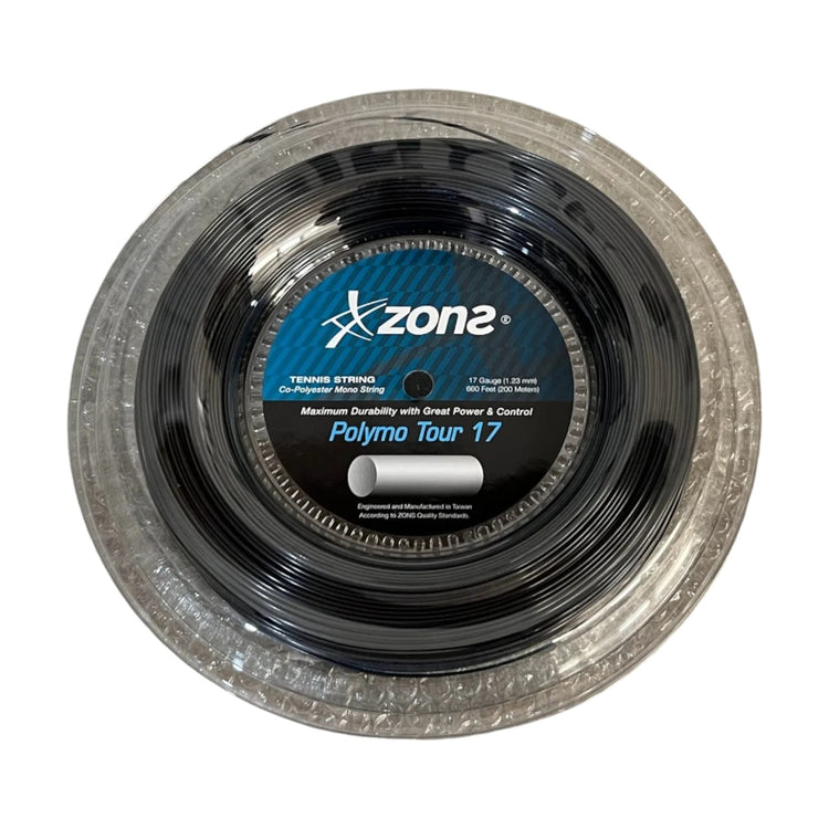 Rollo De Cuerda Para Raqueta Zons Polymo Tour Black 16l