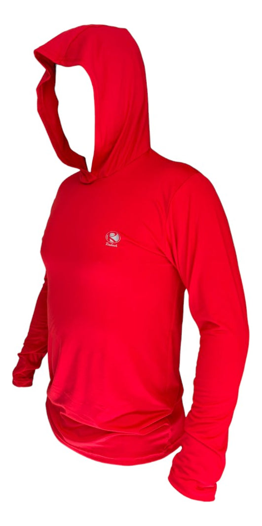Sudadera Deportiva De Béisbol Radach Manga Larga C/gorro Red