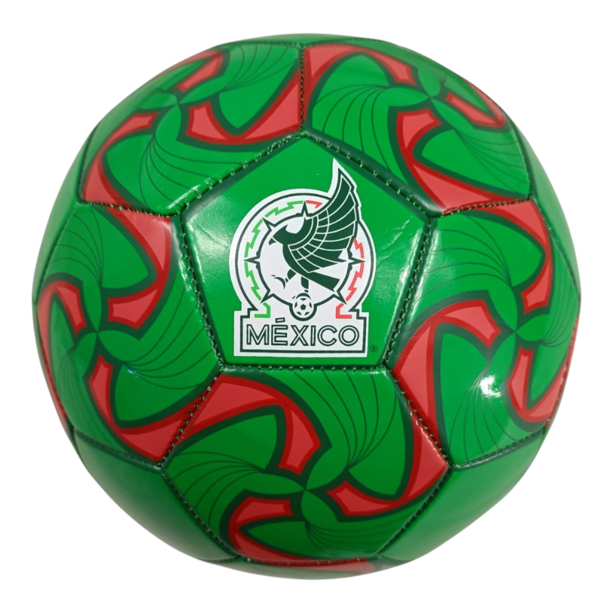 Balón de fútbol Radach Sports Voit número 5 con diseño de la Selección Mexicana en colores verde y rojo de PVC