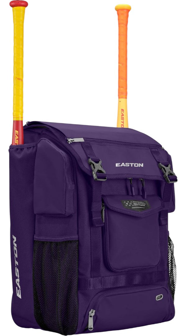 Back Pack Beisbol Easton Mav1 Morado Porta Bats