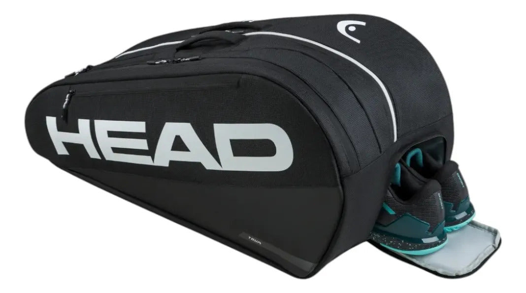 Raquetero Head Tour Bolsa De Tenis L Negro Para 9 Raq Cct+