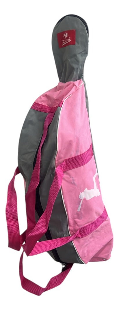Maleta Tote Radach Beisbol Softbol Individual Rosa Con Gris