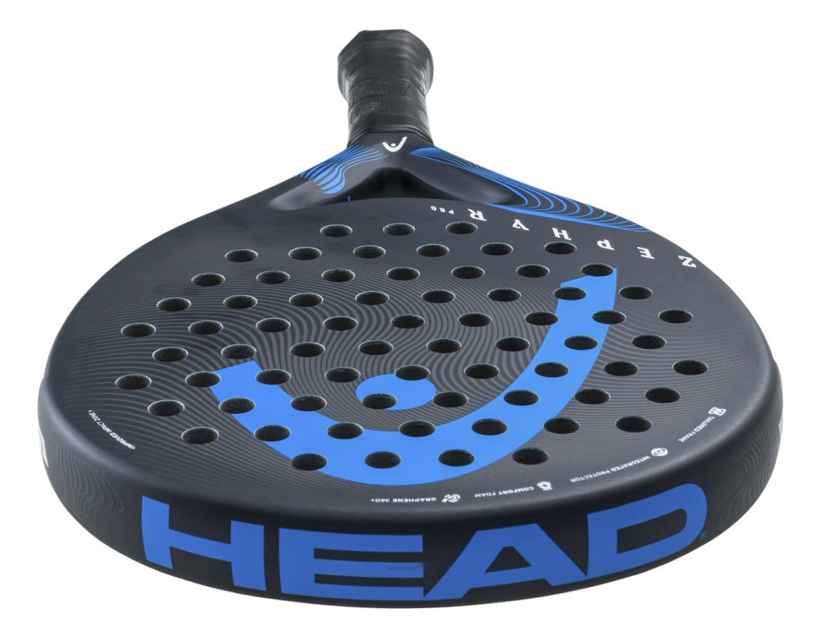 Pala De Padel Head Zephyr Pro 2023 365gr Black Blue