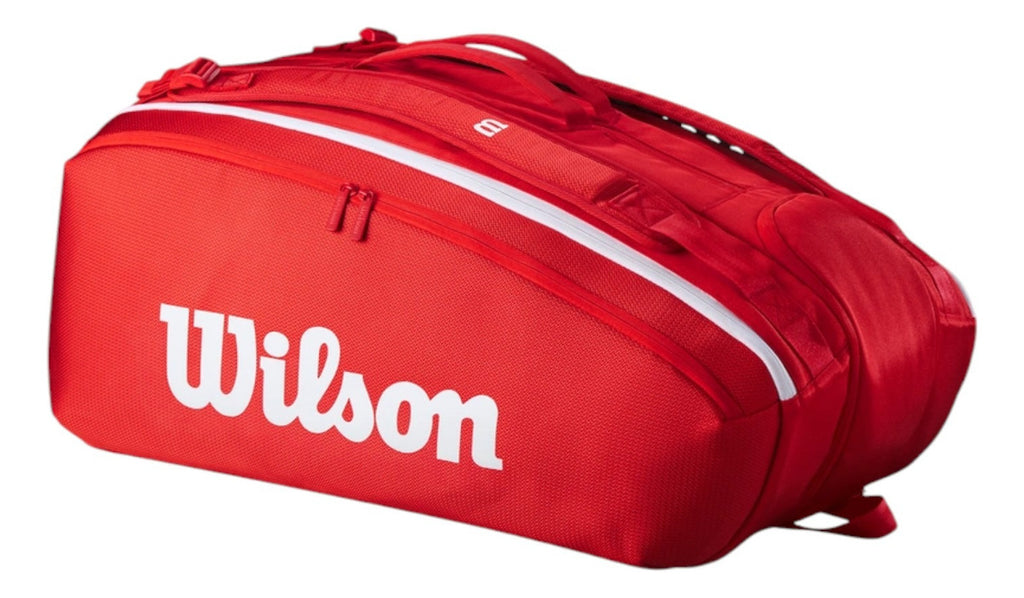Raquetero Wilson Super Tour 15pk Rojo