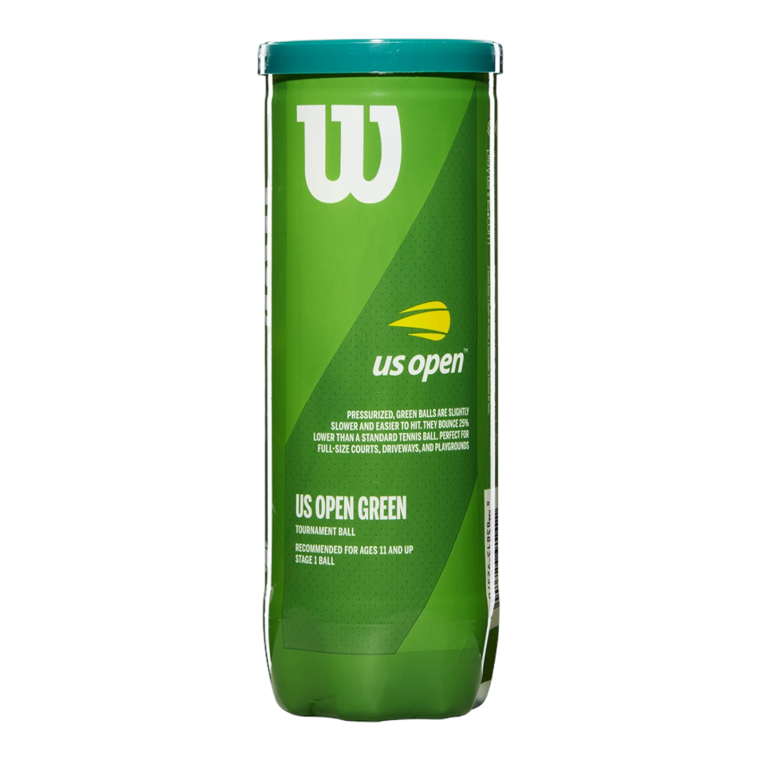 Pelota de Tenis Wilson Us Open Punto Verde c/3