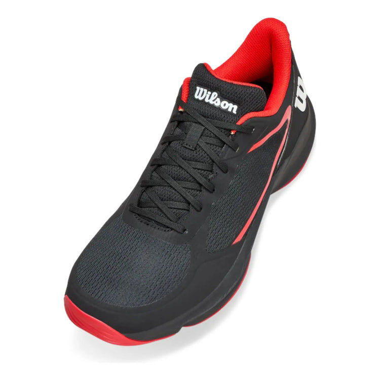 Tenis De Padel Wilson Hurakn Lite Negro Rojo 7mx