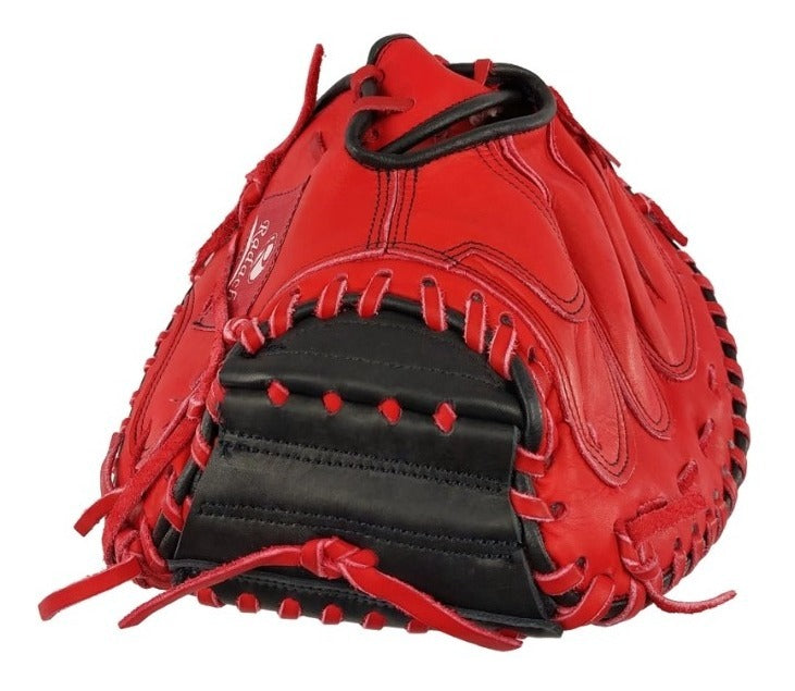 Guante De Beisbol Radach Pro Cátcher 33in Rojo Negro