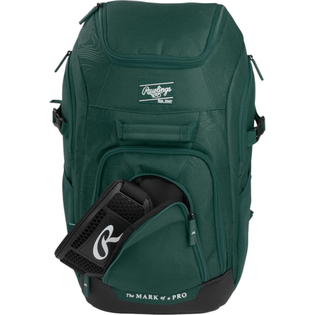 Backpack Rawlings Franchise 2 Players Dark Green Beisbol