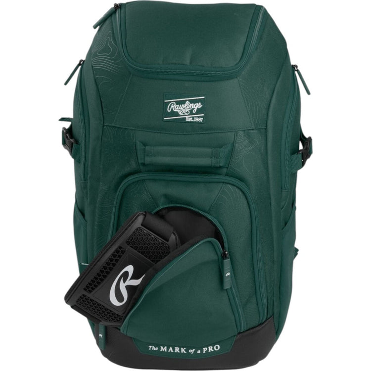 Backpack Rawlings Franchise 2 Players Dark Green Beisbol