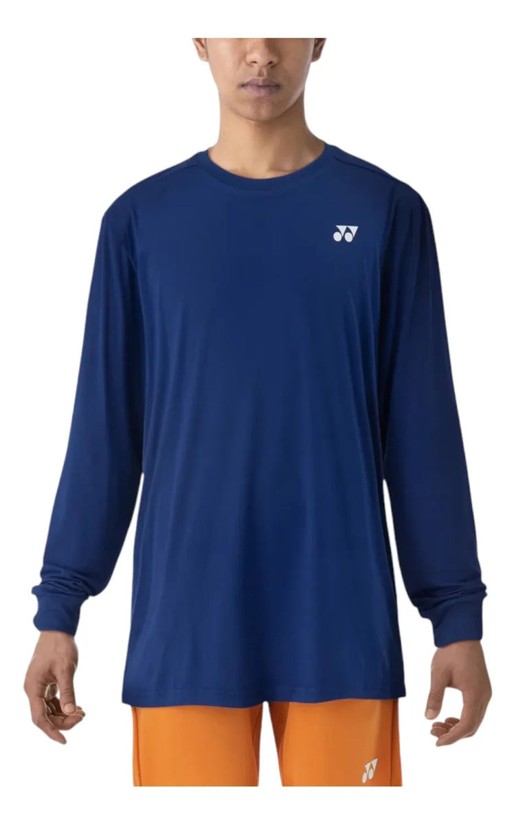 Playera Yonex 16623ex Manga Larga Azul Marino Uv