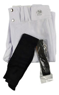 Pantalón Béisbol Radach Talla 28 Blanco Medias Cinto Negro
