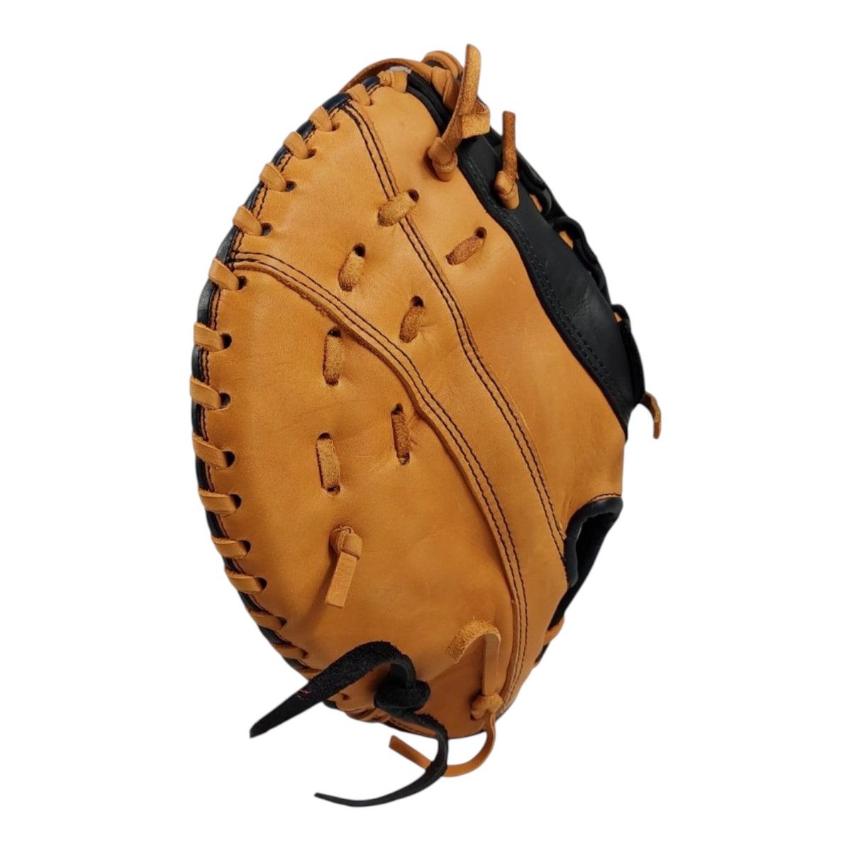 Guante de beisbol Radach Sports Pro de primera base en piel color miel y negro de 12.75 pulgadas para diestros