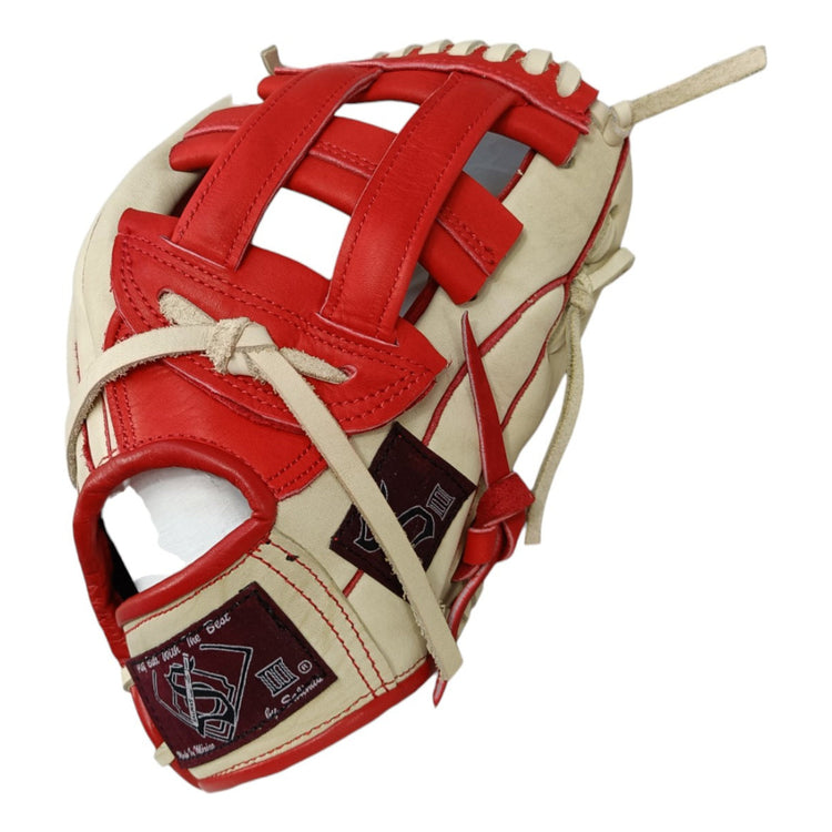 Guante De Béisbol Salinas 11.75 Caja H  Bone/rojo