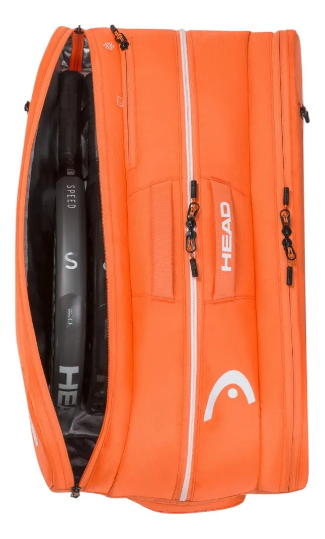 Paletero Pádel Head Tour L 40l Naranja Con Cct+