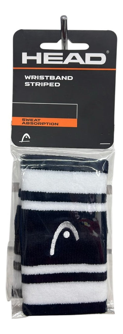 Muñequera Head Wristband Striped 5 Navy/white