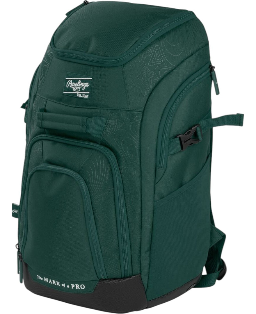 Backpack Rawlings Franchise 2 Players Dark Green Beisbol