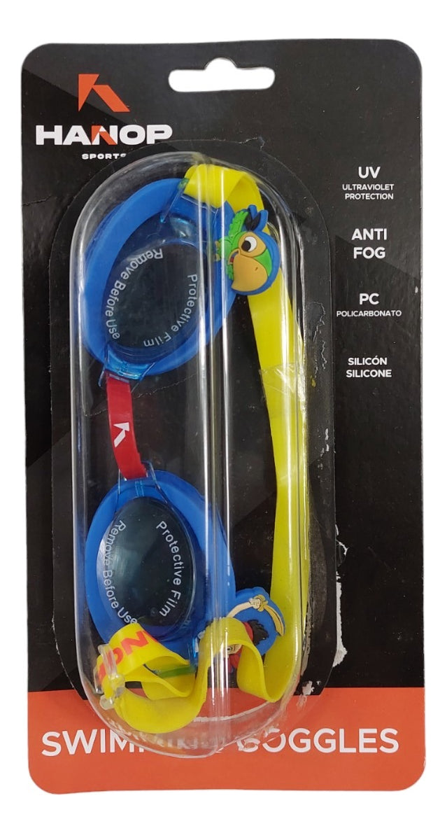 Goggle De Natación Hanop G323 Junior Azul