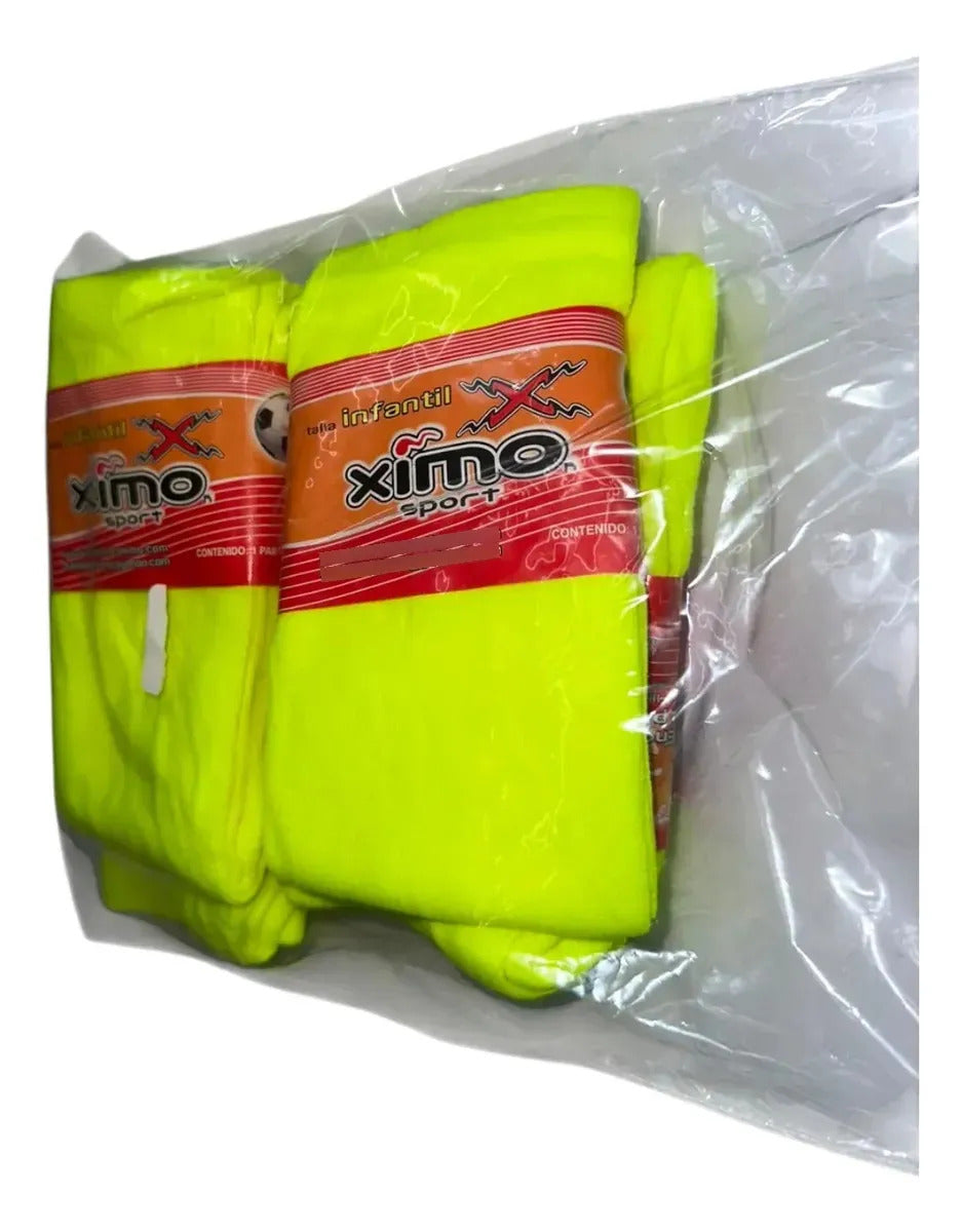 Pack 6 Pares Medias Deportivas Infantiles 7-9 Beisbol Neon Neon Infantil