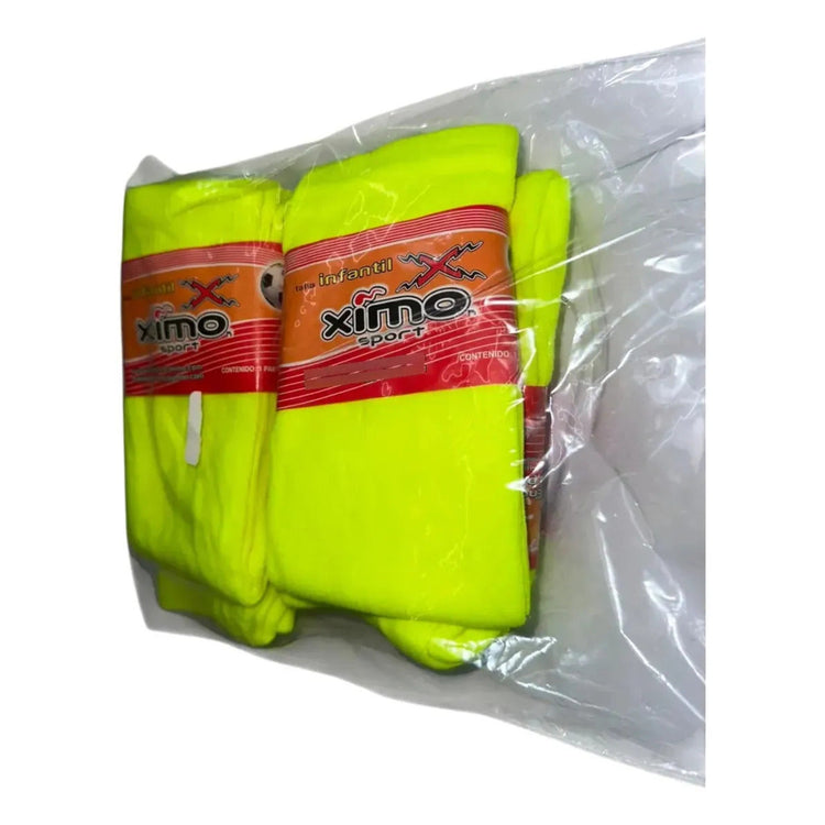 Pack 6 Pares Medias Deportivas Infantiles 7-9 Beisbol Neon Neon Infantil