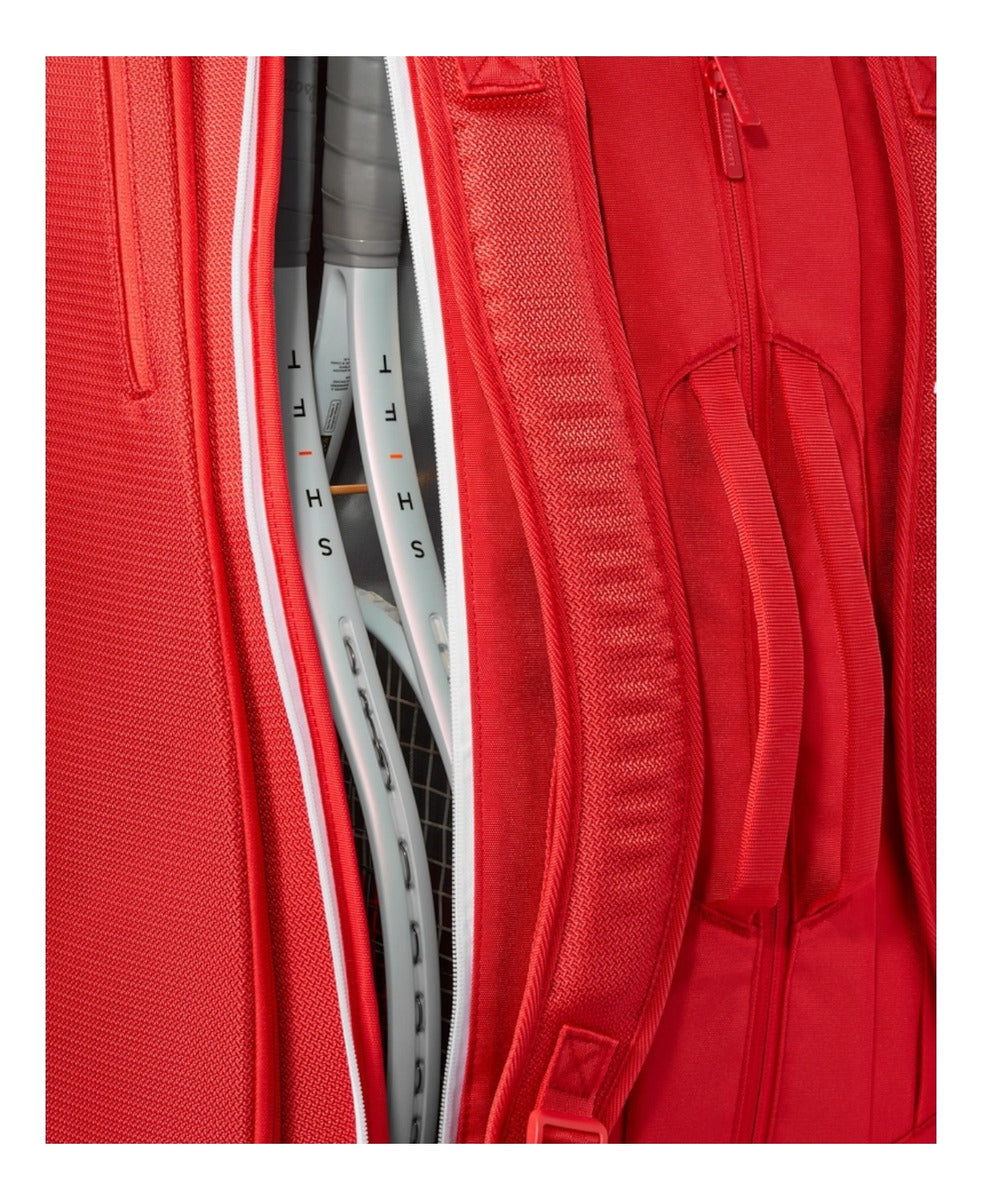 Raquetero Wilson Super Tour 15pk Rojo