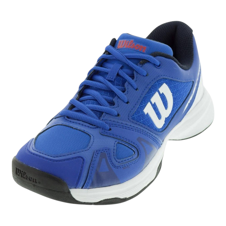 Tenis Radach Sports Wilson Rush Pro Jr 2.5 para niño en color azul con malla sintética y suela de goma duradera