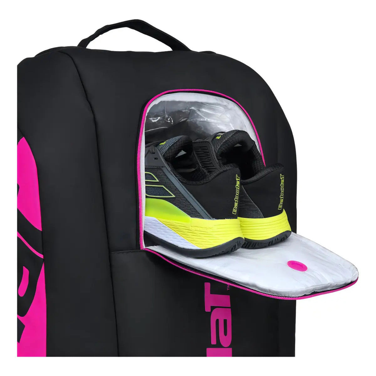 Raquetero Babolat Pure Aero Rafa X12 (capacidad 12 Raquetas) Negro/amarillo/rosa