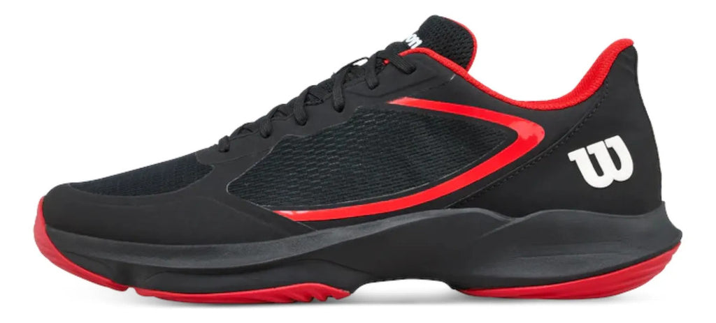 Tenis De Padel Wilson Hurakn Lite Negro Rojo 8mx