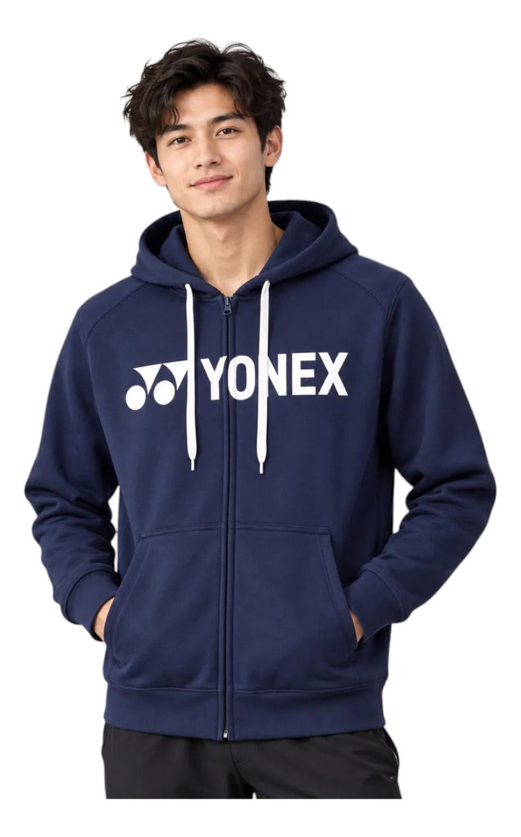 Sudadera Yonex Ym0018ex Hombre Azul Marino Full Zip