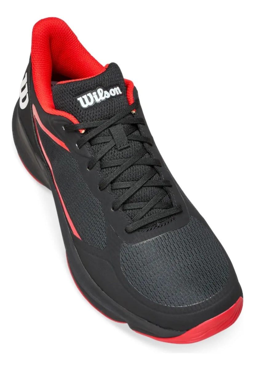 Tenis De Padel Wilson Hurakn Lite Negro Rojo 8.5mx