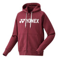 Sudadera Yonex Ym0018ex Hombre Vino Full Zip Capucha