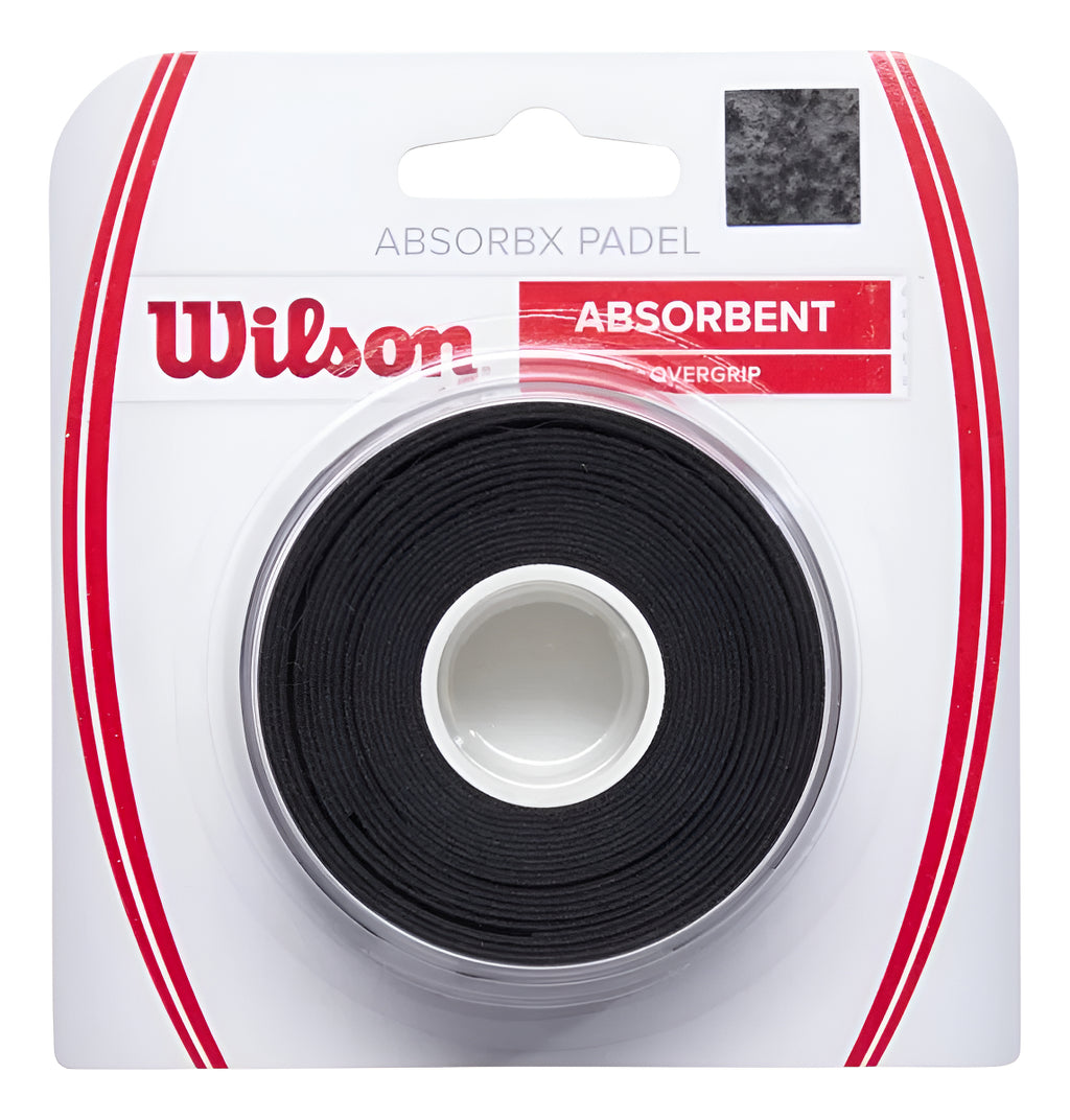 Cinta Pádel Wilson Absorbx 3 Pack Negro Wr8911102001 Negro