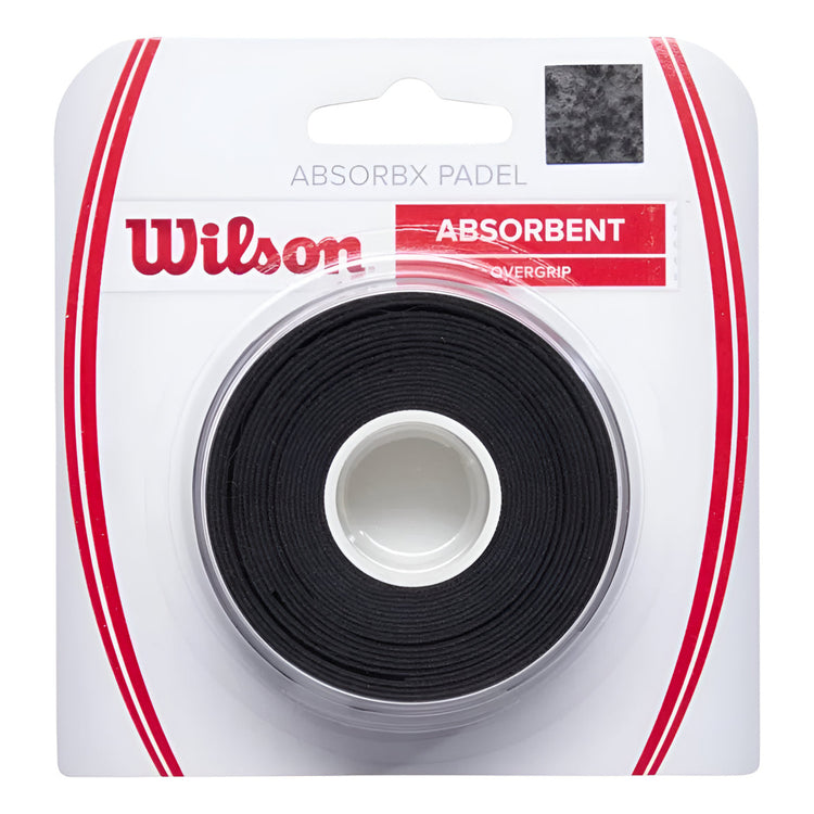 Cinta Pádel Wilson Absorbx 3 Pack Negro Wr8911102001 Negro