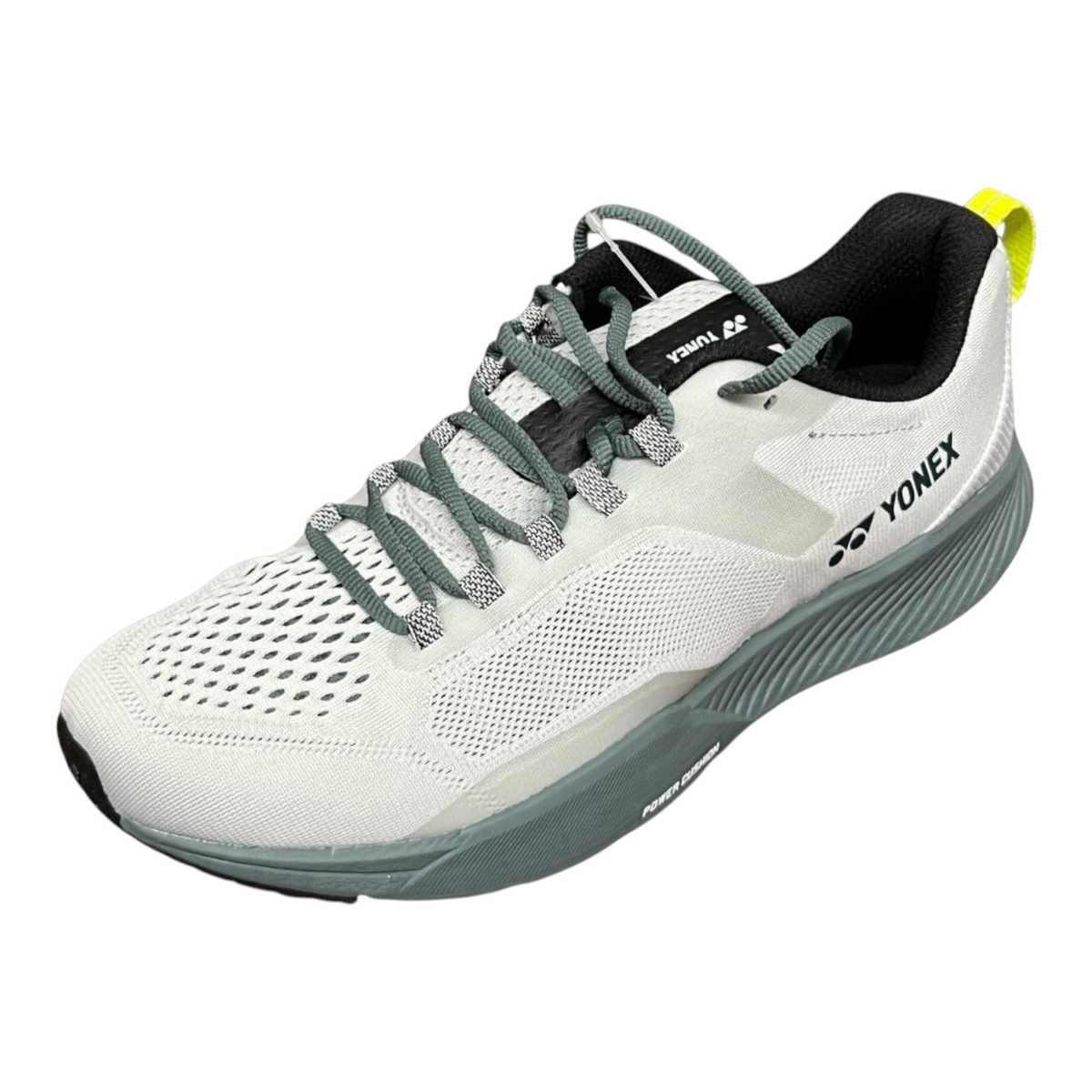 Tenis Radach Sports Yonex Saferun Fitjog color verde oliva claro con malla transpirable y tecnología Power Cushion