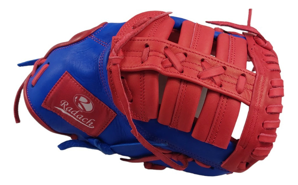 Guante De Beisbol Primera Base Radach Pro Azul/rojo 12.75