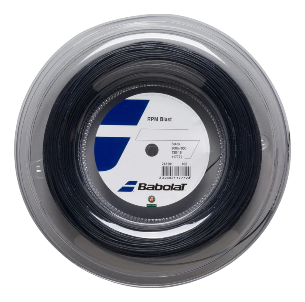 Rollo De Cuerda Para Raqueta Babolat Rpm Blast 1.30mm Negra