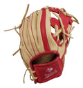Guante De Béisbol Radach Pro Cuadro 11.5in Bone/rojo