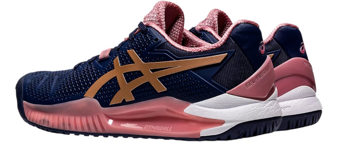 Tenis Asics Gel Resolution 8 Womens Peacoat 4.5mx 7.5us