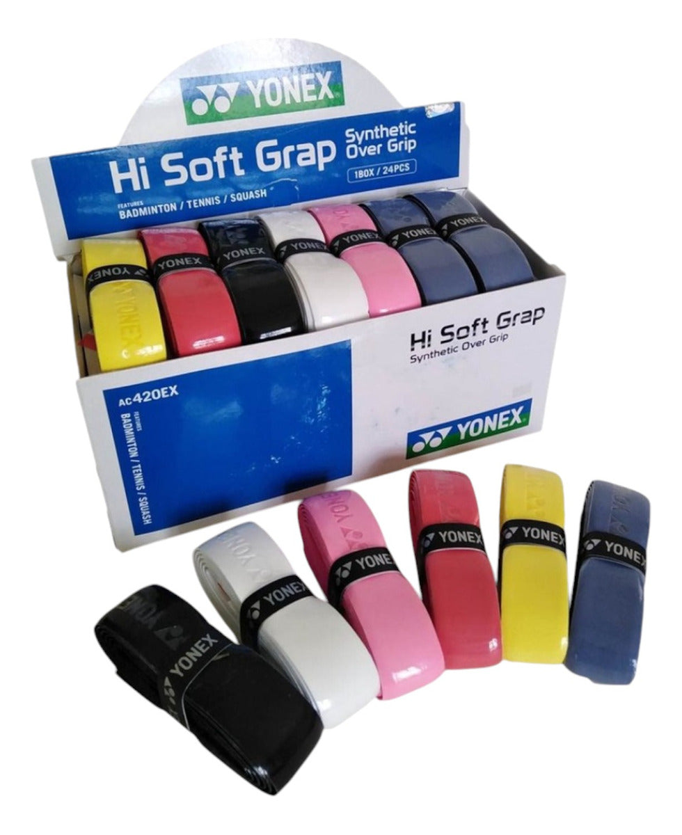 Grip Yonex Hi Soft Ac420ex 24 Piezas En Colores