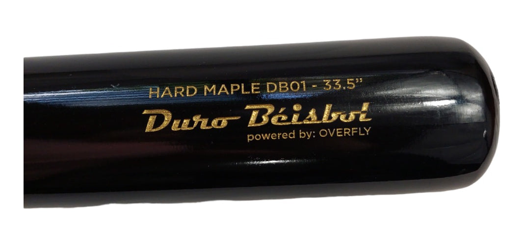 Bat De Béisbol Hard Maple  Duro  By Overfly 33.5 Db01 Negro