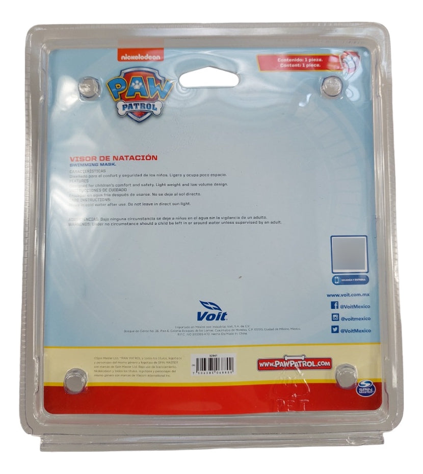 Visor De Natación Paw Patrol Kids Skye Rosa Y Chase Azul