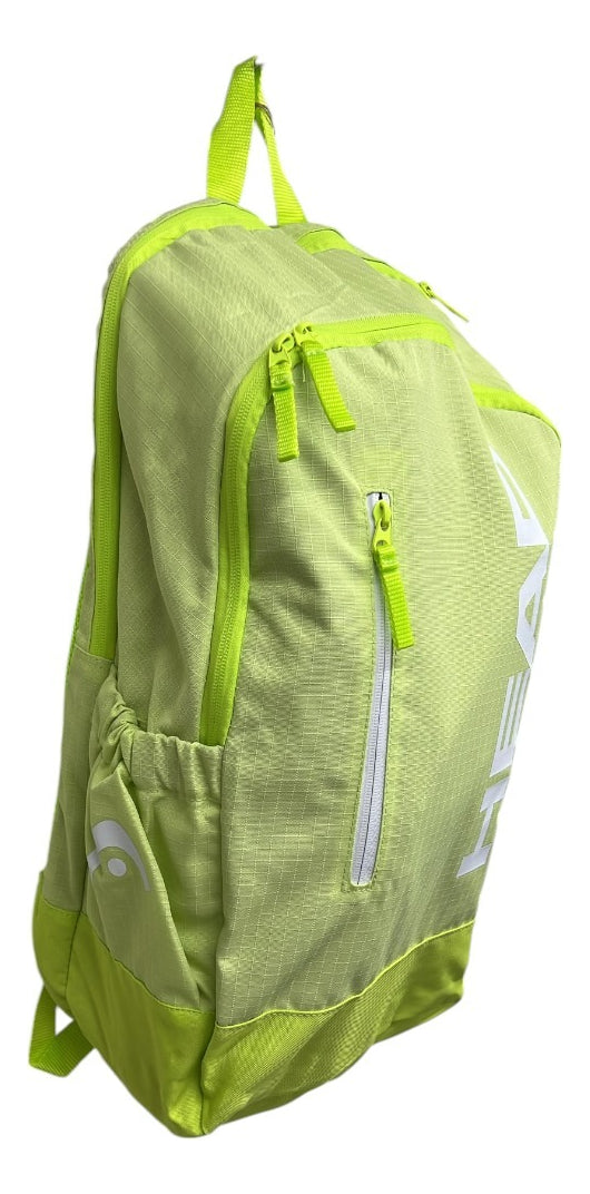 Mochila Head Base Backpack 17l Verde Limon Para 2 Raquetas
