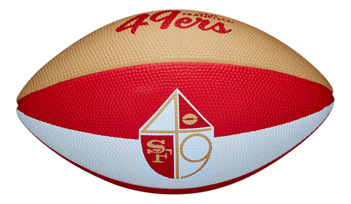 Balon Wilson De Futbol Americano Mini 49ers Retro