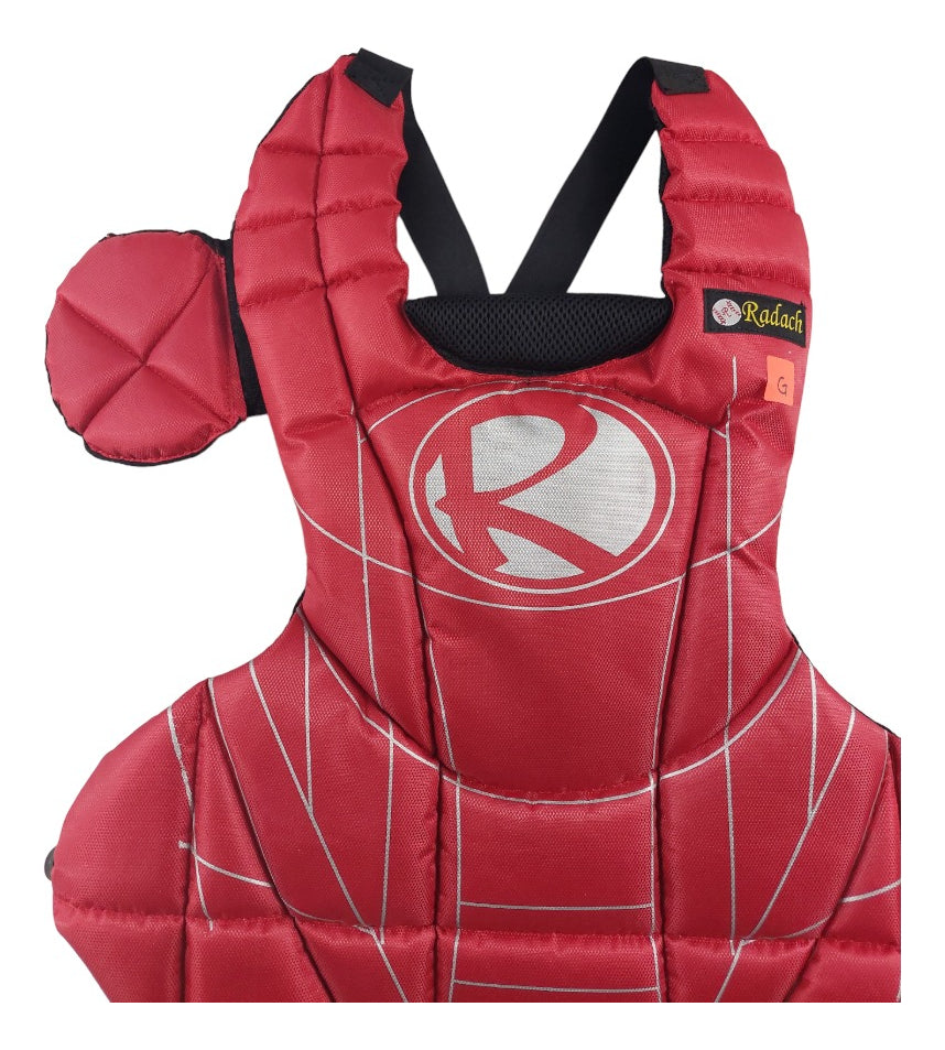 Peto Radach Para Cátcher Béisbol Softbol Rojo Grande