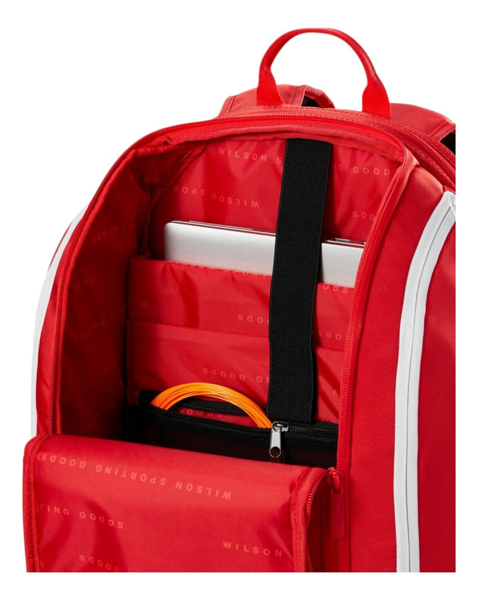 Backpack Wilson Super Tour Rojo 2 Raquetas